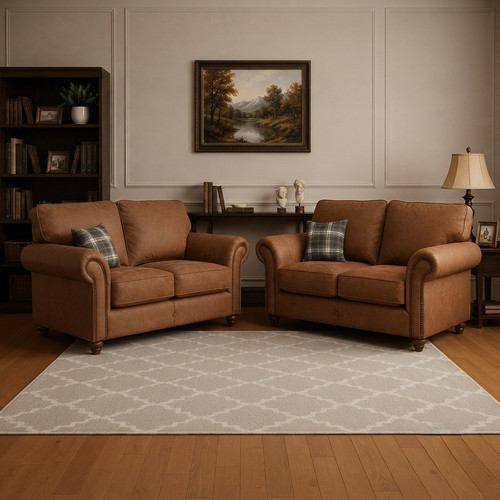 Oakland tan leather sofa - oakland, set