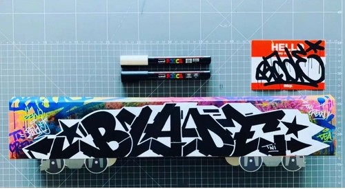 Blade graffiti train - train, wagon