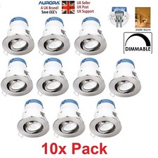 10x  LED Downlight Brushed
