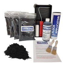 Black Flocking Kit DIY Bulk Kit Over 4SQM Complete Kit - Lots Of Coverage