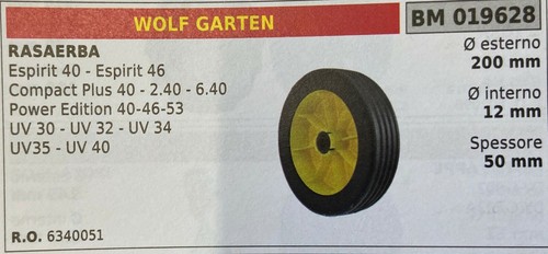 Lawn mower wheel brumar wolf - lawn,