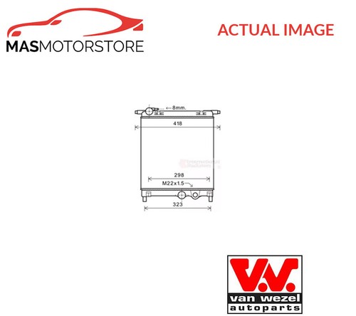 Engine cooling radiator van - radiator,