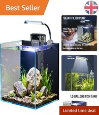 Compact starter fish tank - 5.5l,