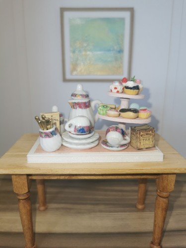 Dolls house afternoon tea set - house,