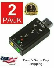 2XUSB 2.0 External 7.1 Channel