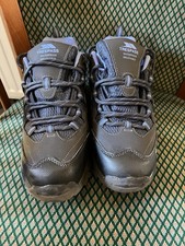 Trespass Grey And Lilac Colour Waterproof  Walking Trainers Size Uk 6