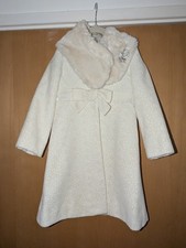 Monsoon Girls Cream Coat with