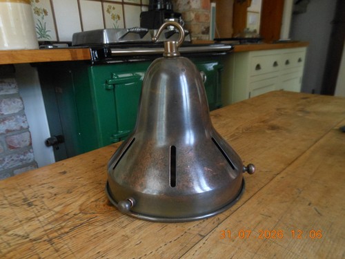 Large vintage brass light - large,