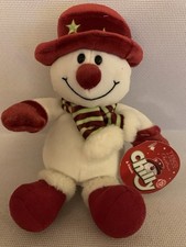 Tesco Chilly & Friends Snowman Plush Soft Toy & Tag 8”’Christmas Vintage 2005