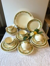 Vintage Newhall Hanley 1930's Art Deco 19 Piece Tea Set Diana Shape /See Details