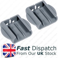 Genuine Smeg Dishwasher Lower Basket Rail End Cap Retaining Clips Stop x2