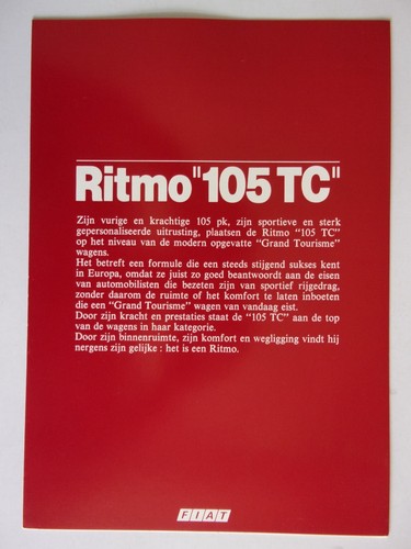 Fiat ritmo 105 orig 1981 - fiat,