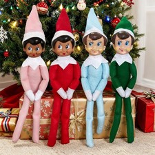 2025 Christmas On The Shelf Xmas Plush Elf Doll Toy Boys Girls Tradition Doll UK