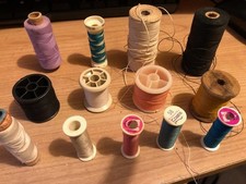 13 Vintage Sewing Cotton Reels