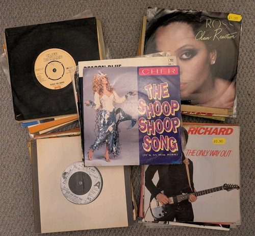 50x singles vinyl records - 7",