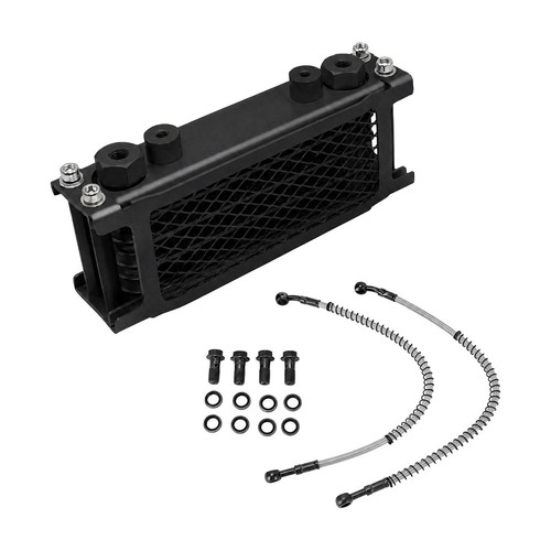 Threaded motorcycle oil - , cooler