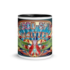 DISCO-SPIN WALTZER CLASSIC FAIRGROUND Artwork Mug Black Handle Funfair Rides