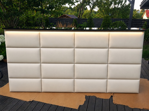 Reception counter 120cm led - reception,