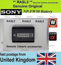 Genuine Sony NP-FW50 Battery for Alpha A33 A37 A55 NEX-7 A5000 A6000 NEX-5 3, A7