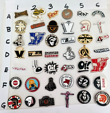 ANY 4 SKA OR OI! METAL BADGES