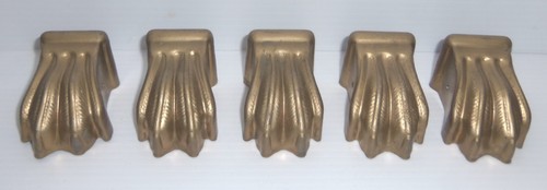 Five vintage brass - brass, claw