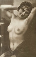 Postcard erotic woman nude