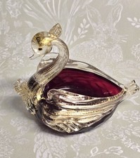 1960s venetian ruby red glass