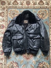 Redskins B32 Leather Jacket, With Removable Fluffy liner And Detachable Collar.