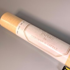 Osborne & Little Wallpaper Roll x 1 Grained Papers Fine Striped Yellow W24 6827