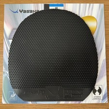 USED Yasaka Rakza PO Short Pimple Table Tennis Rubber 160 x 155mm Black 2.0mm