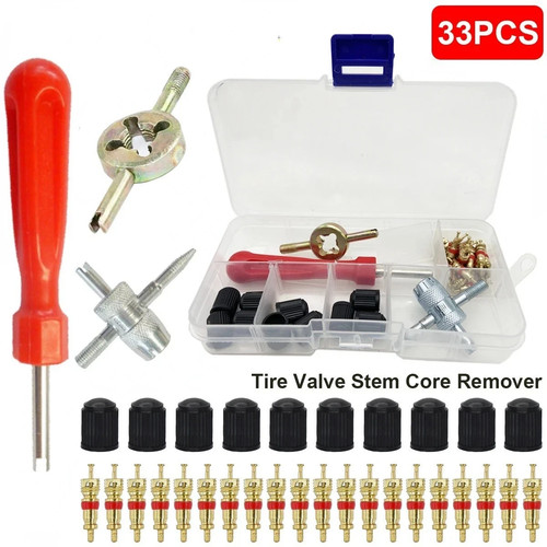 33pcs tyre brass valve core - brass,