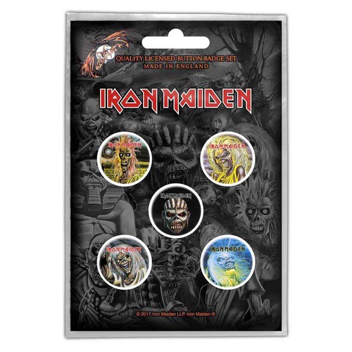 Iron maiden badge pack band - badge,