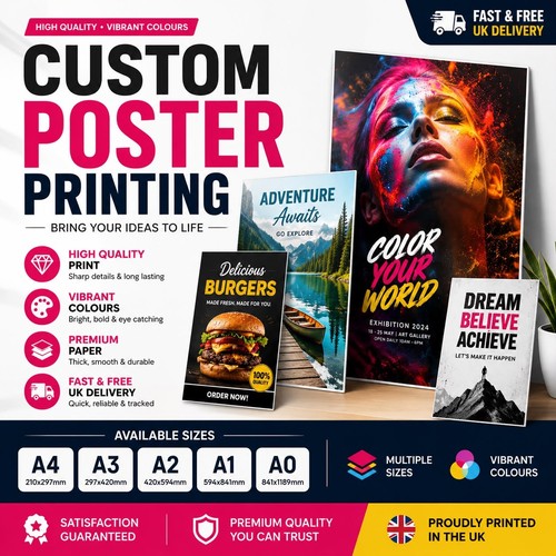 Custom poster printing a3 - custom,