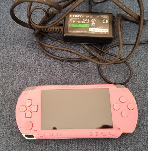 Pink sony psp handheld - handheld, games
