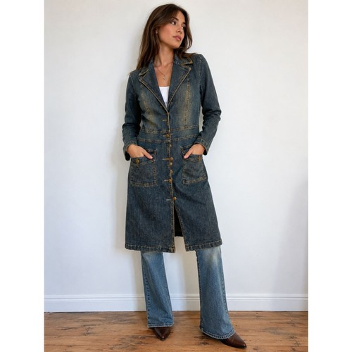 Angie jeans demin duster - jeans, duster/coat