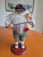 Golfer Ornament, 11.5 inches Tall, VG Con