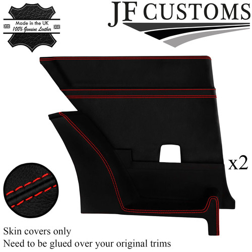 Red stitch leather - stitch, rear