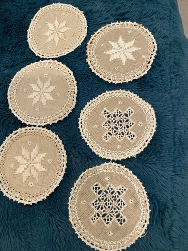 Six vintage lefkara - vintage,