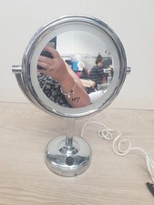 No7  Silver Light Up Illuminated Double Sided  Cosmestic Makeup Mirror -*See De