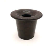 Vintage brown bakelite inkwell - vintage,