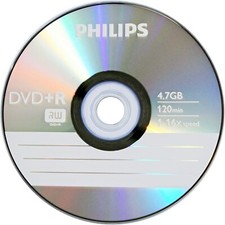 5 Philips DVD+R 5 Blank
