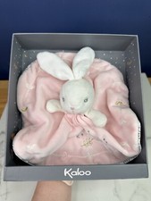 Kaloo bunny comforter soft toy pink rabbit round blankie lapin plush new circle