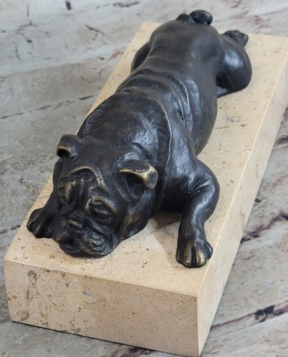English bulldog bronze statue - english,