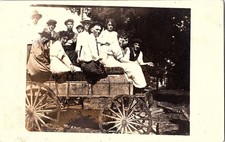 RPPC Postcard Group of Men on