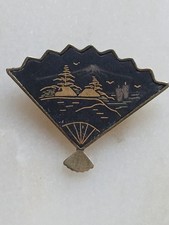 Damascene pin brooch - pin, 50s