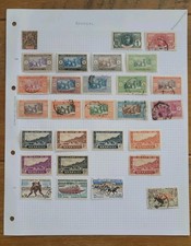 French Colony - Senegal Stamps On A Page