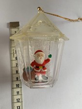 Vintage Plastic Snow Globe Lantern .