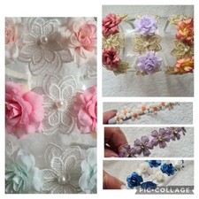 Flowered Head/Alicebands-Paper/Crotchet/Material