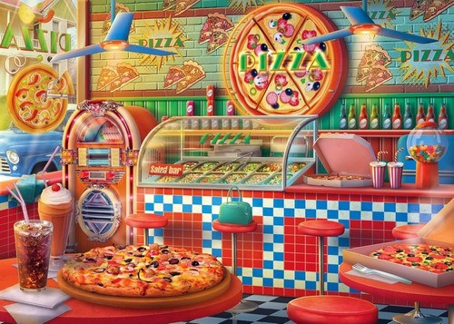 Springbok puzzles pizza shop - puzzles,