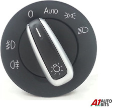 Chrome Headlight Switch For Vw Golf Passat B6 3c Jetta Tiguan Touran Caddy +Auto